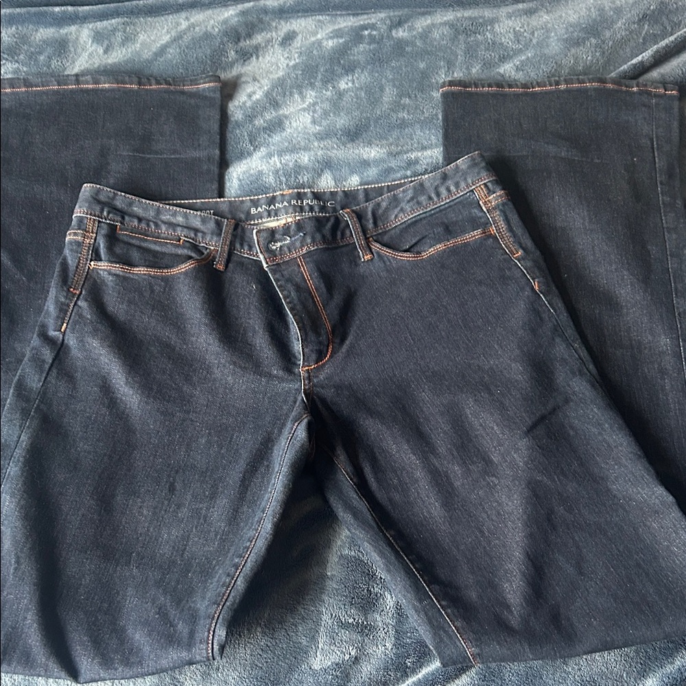 Banana Republic Dark Blue Denim Jeans 36” inseam!!